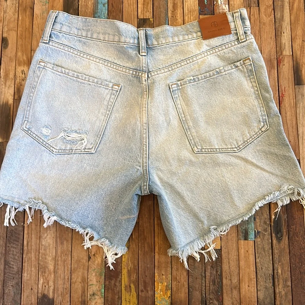 ANINE BING The Kit Blue Shorts Sz 30 **NWT** - Picture 12 of 16